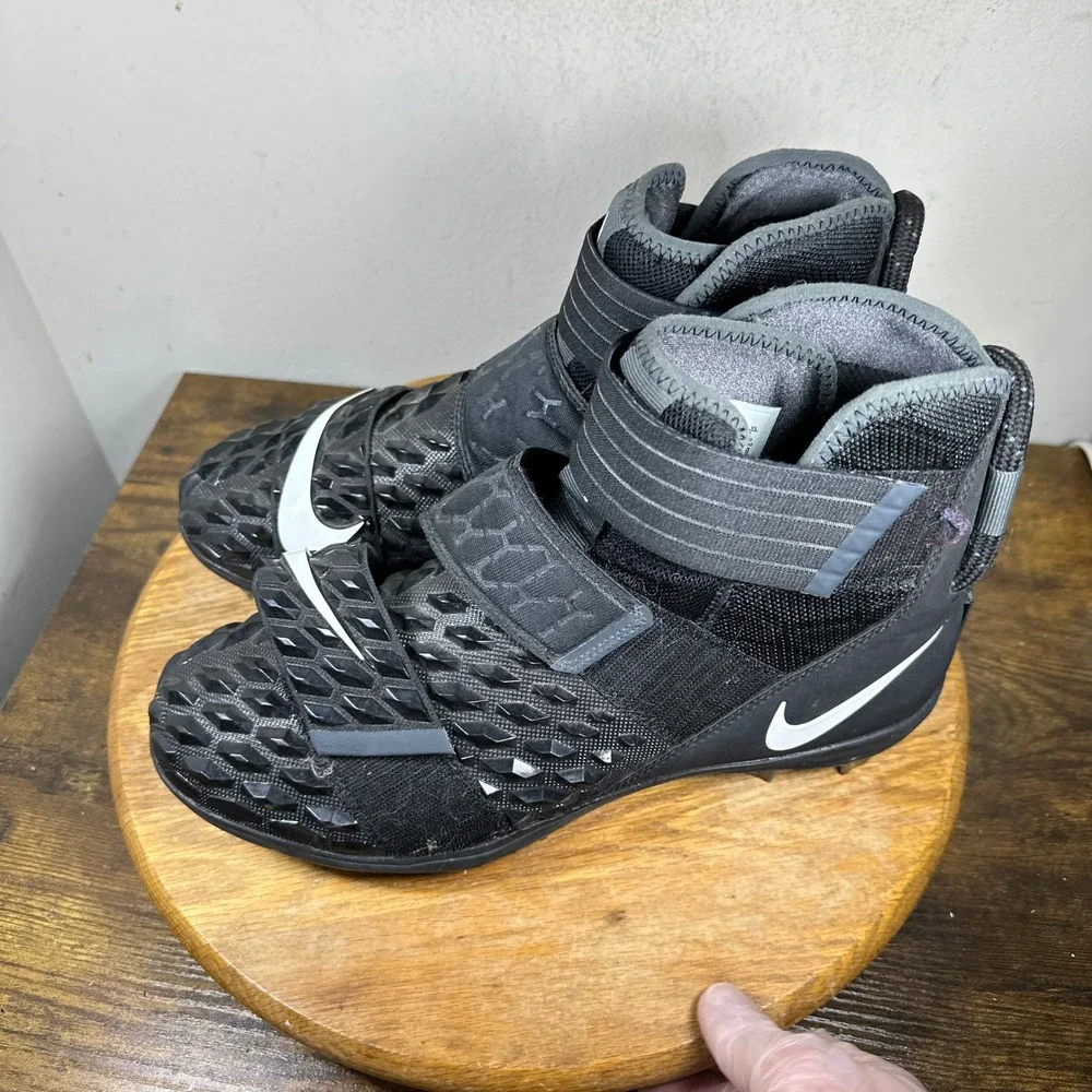Nike Force Savage Elite 2 Football Cleats Mens 10 Black White AH3999-001